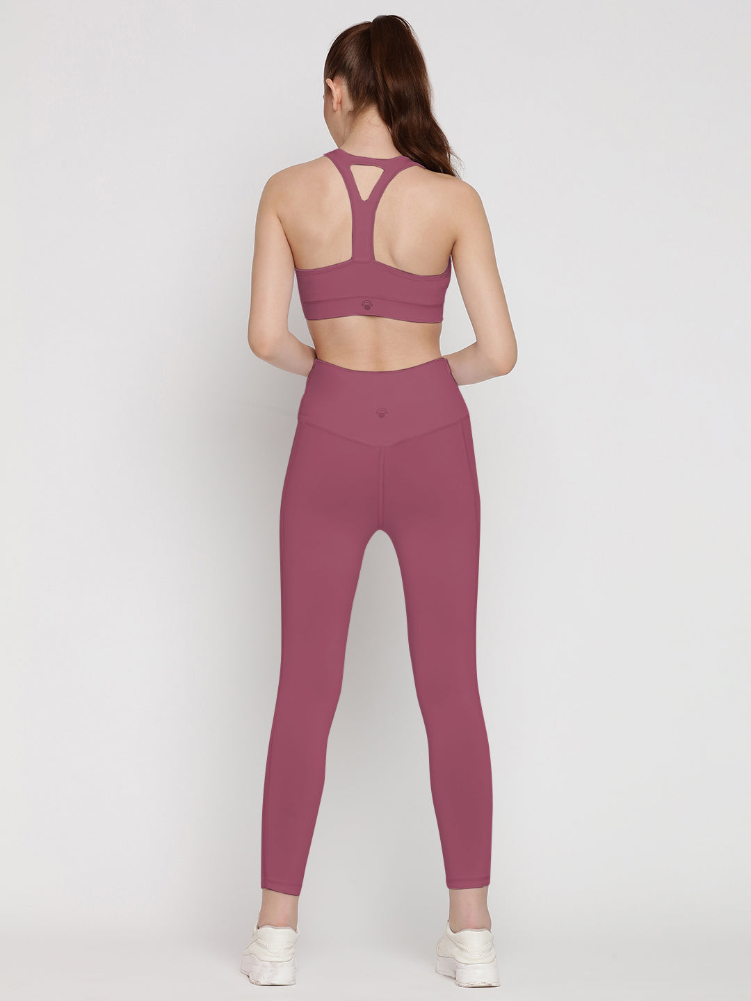 Long Line Tights Super High Rise 25 & Sports Bra Set - Tulipwood