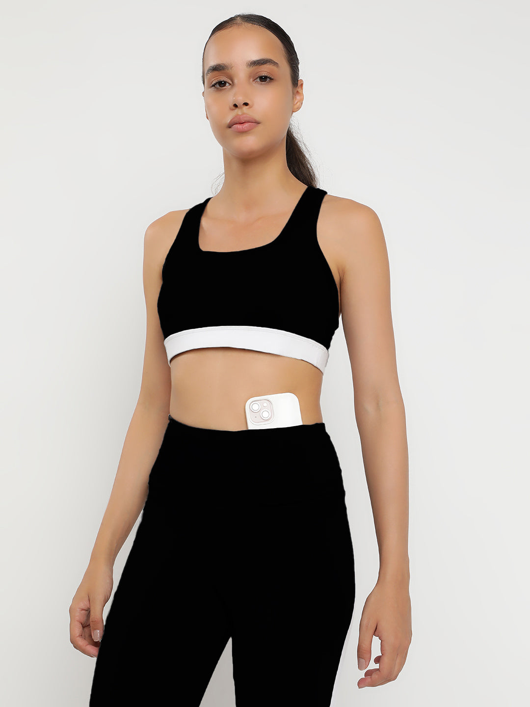 Momentum Bra & Leggings Co-Ord Set 23"- Black