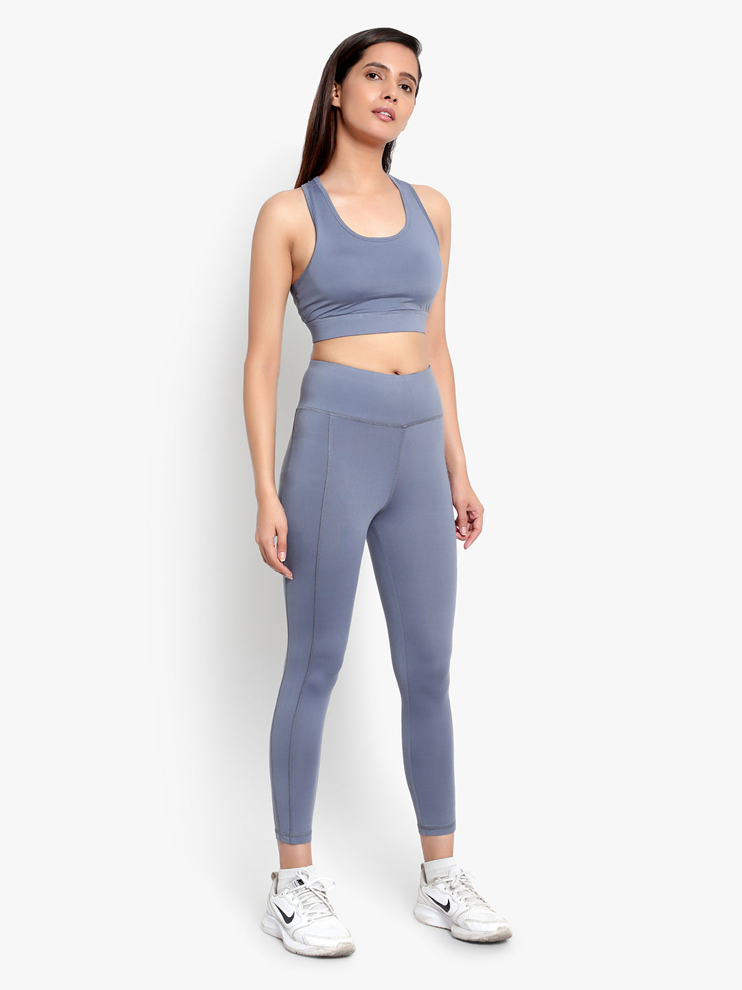 Easy Breezy Sports Bra & Tight Set - Grey