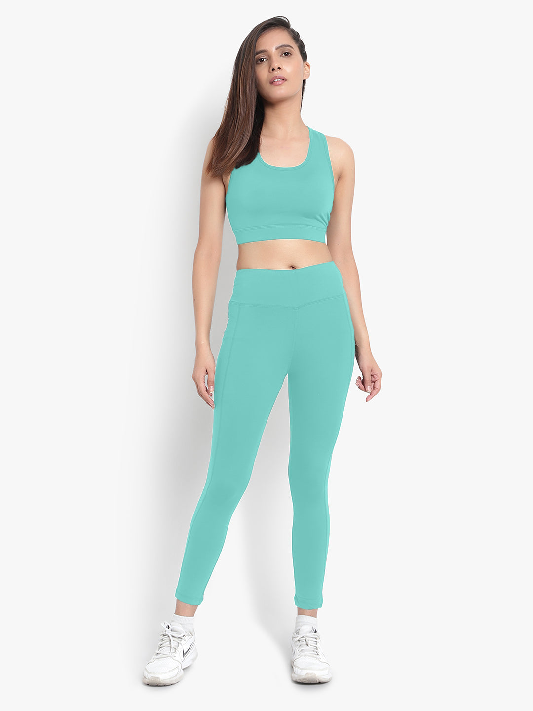 Easy Breezy Sports Bra & Tight Set - Mint