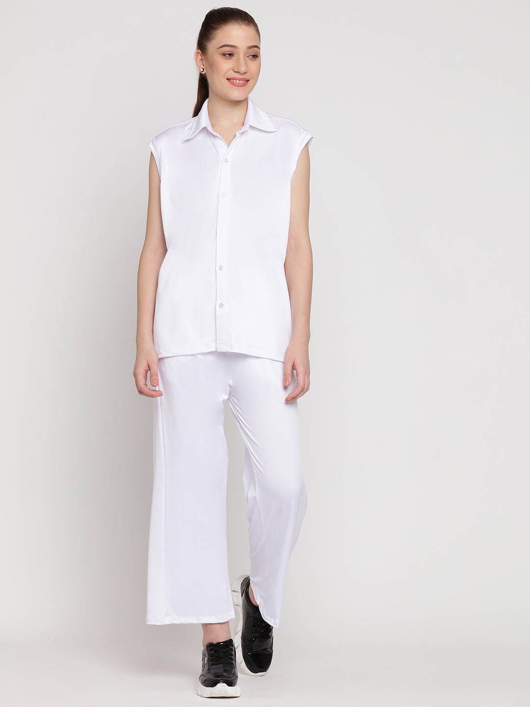 Zen Flow Pants & Shirt Set - White
