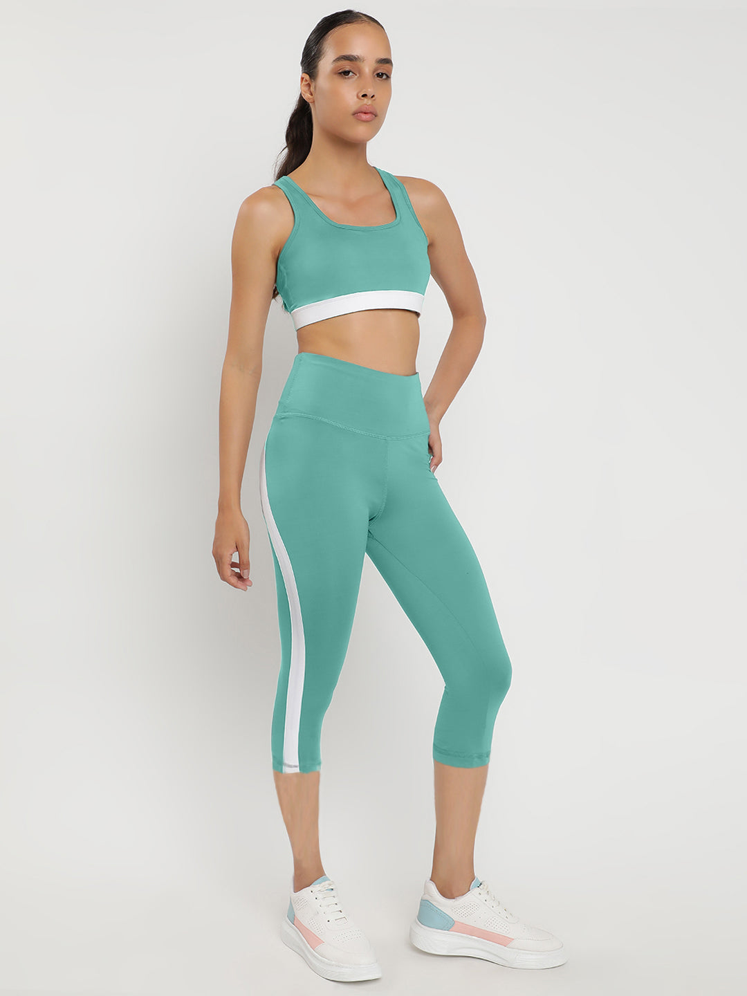 Momentum Bra & Leggings Co-Ord Set 18"- Mint