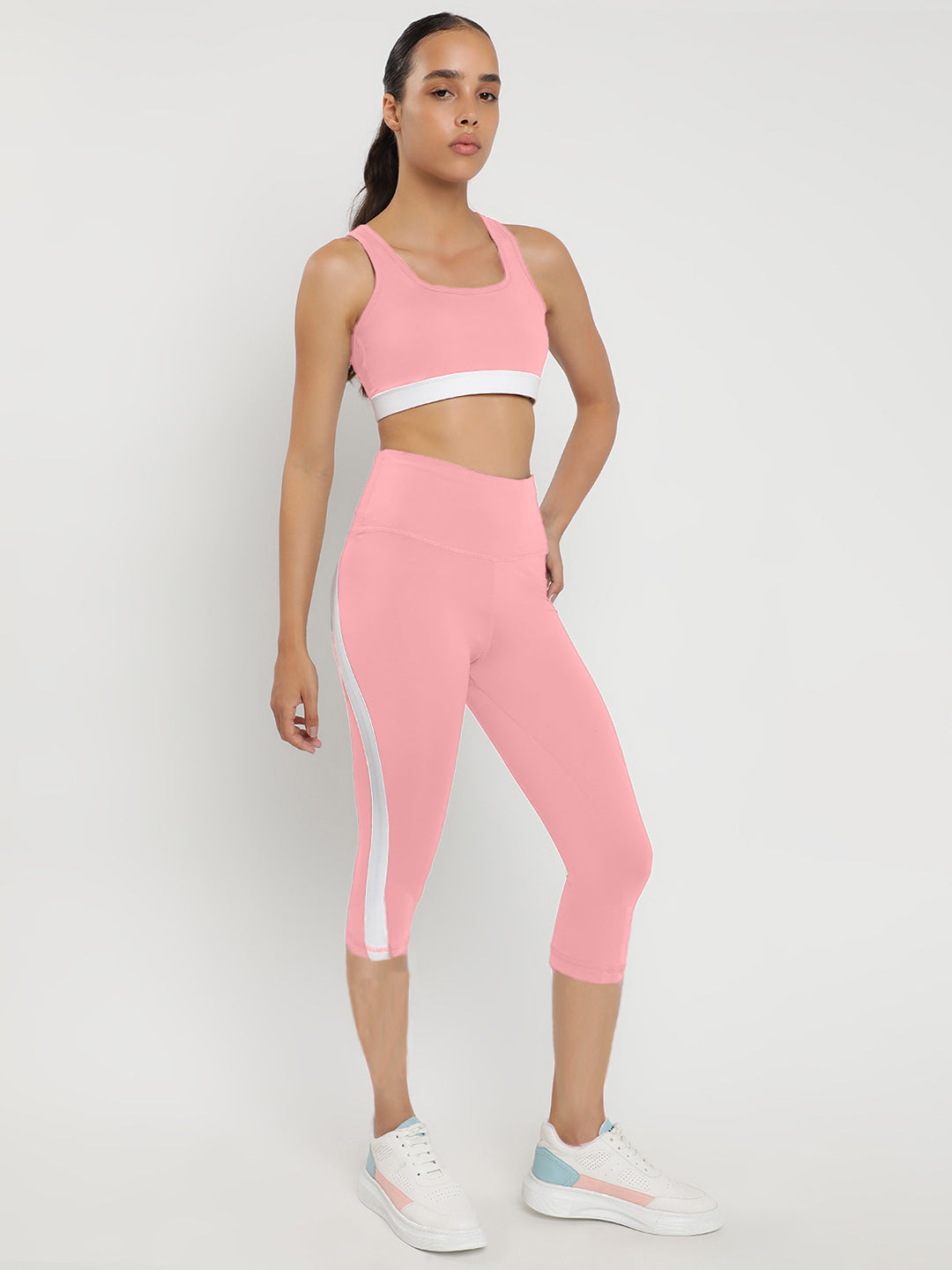 Momentum Bra & Leggings Co-Ord Set 18"- Peach