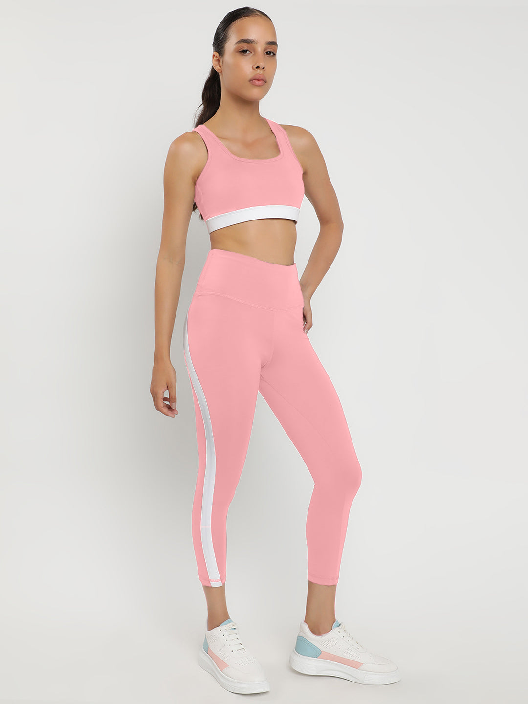 Momentum Bra & Leggings Co-Ord Set 21"- Peach