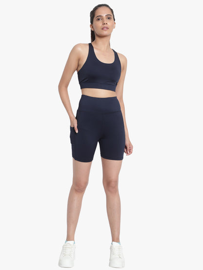 Mirage Shorts & Sports Bra Set - Classic Blue