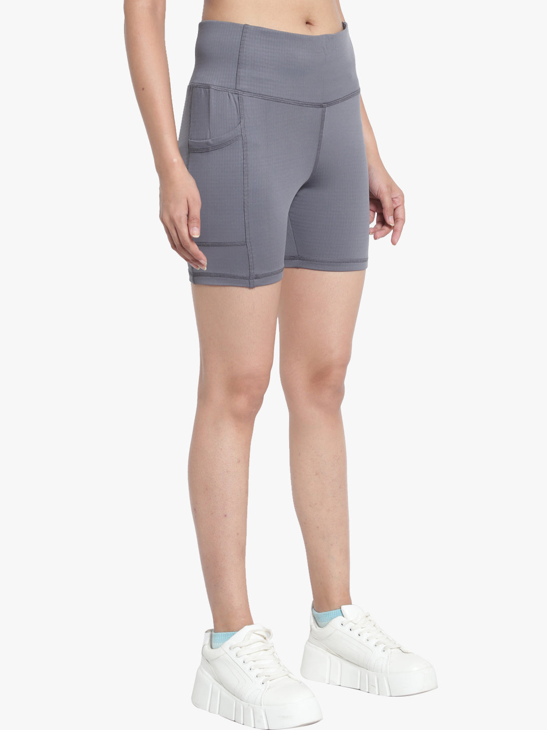 Mirage Shorts & Sports Bra Set - Light Grey