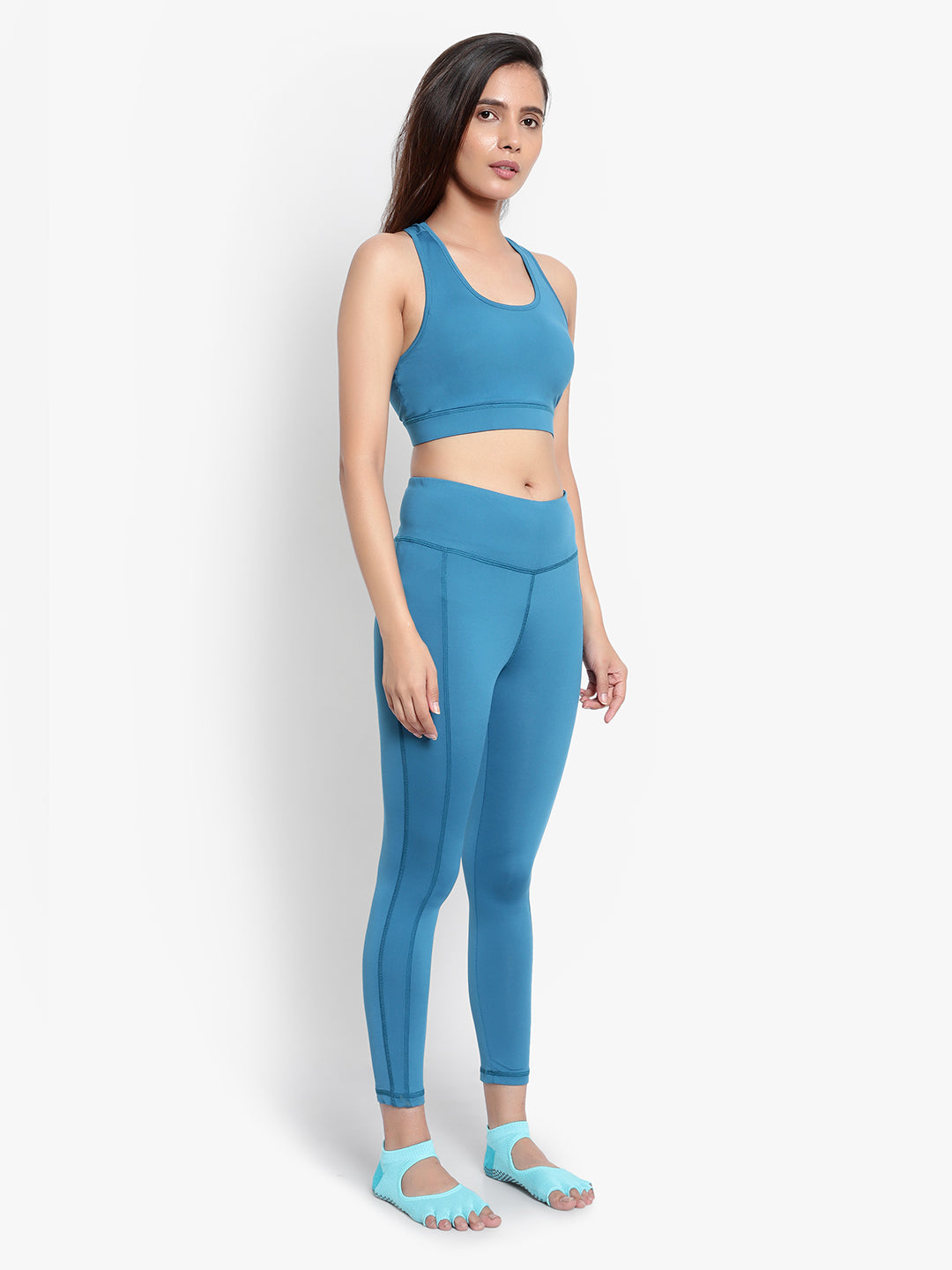 Easy Breezy Sports Bra & Tight Set - Blue