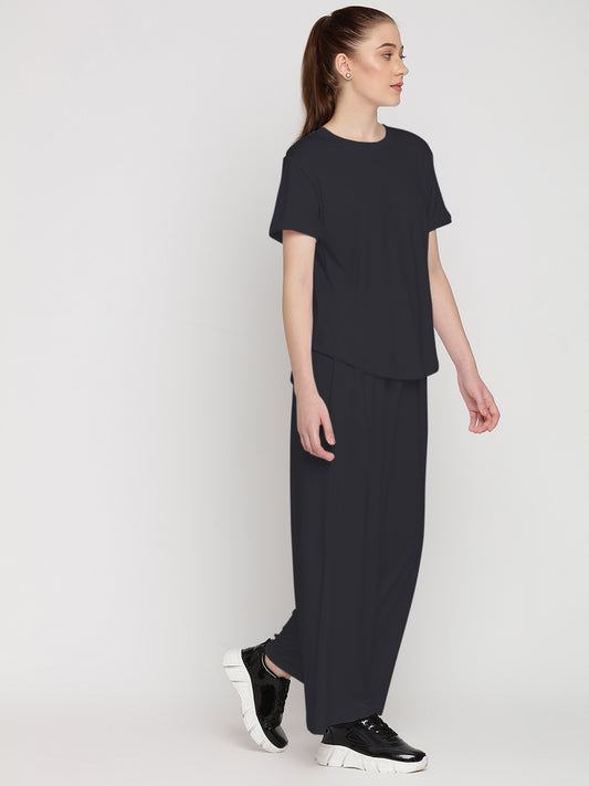 Harmony Pants & Tee Set - Black