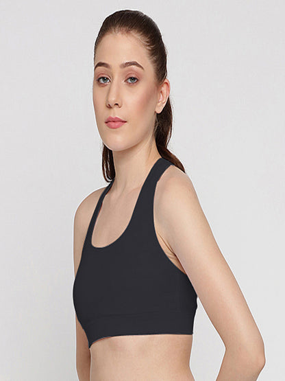 Long Line Sports Bra - White