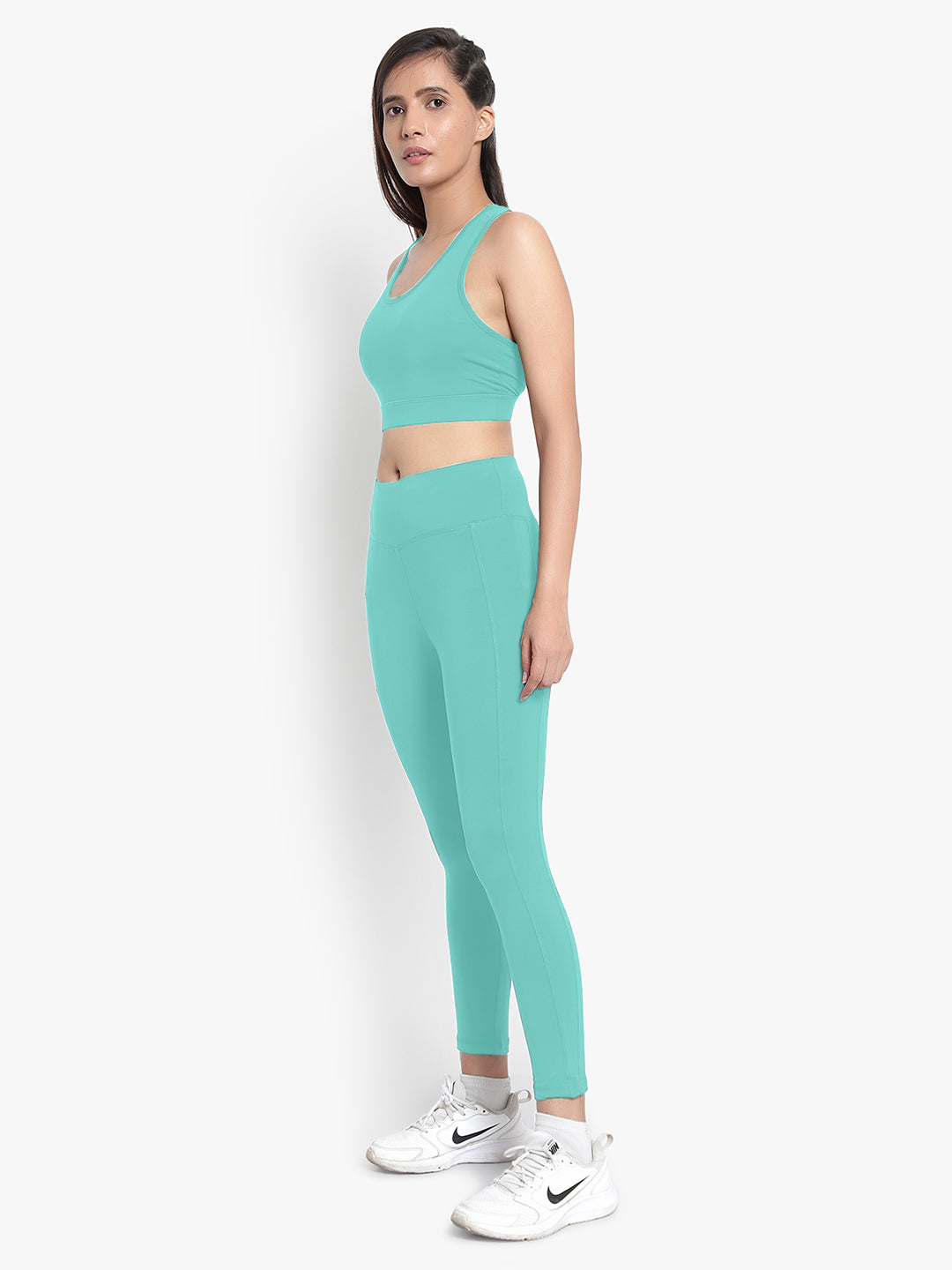 Easy Breezy Sports Bra & Tight Set - Mint