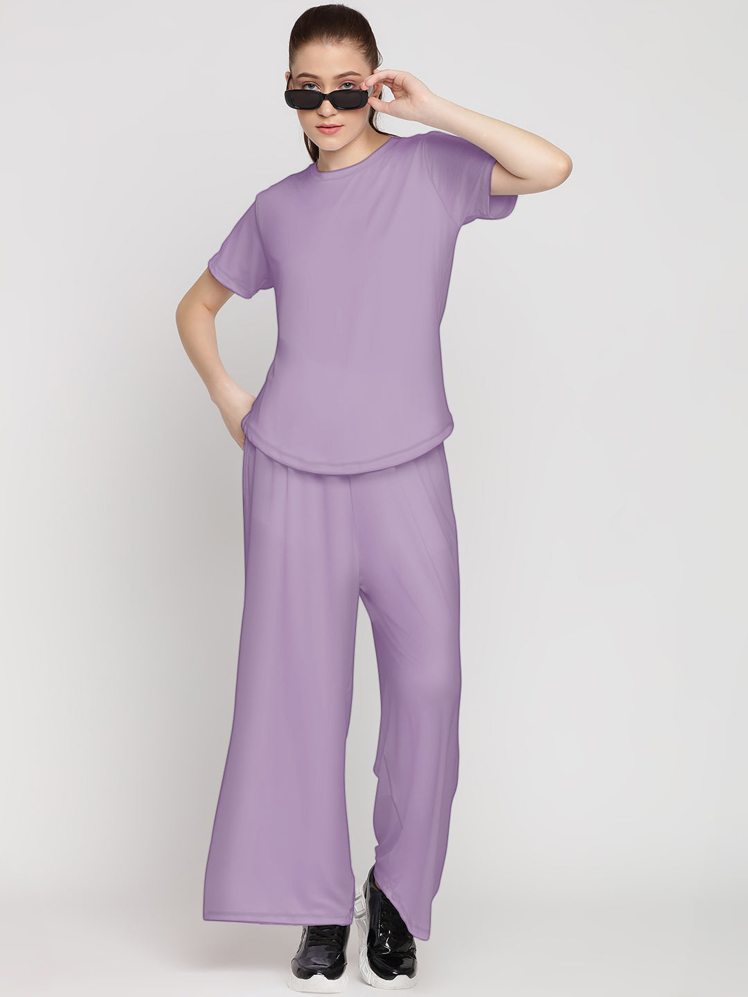 Harmony Pants & Tee Set - Purple