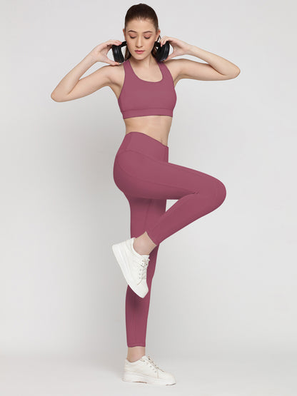 Long Line Tights Super High Rise 25 & Sports Bra Set