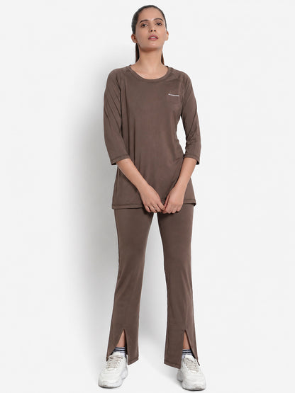 Ultra lite active slit pant & 3/4 Top